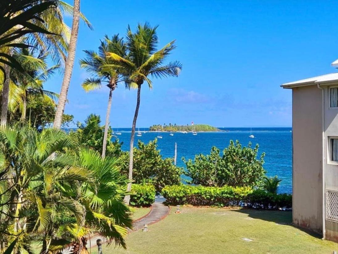 Ilet Bleu Studio Cosy Rdc Vue Mer Et Jardin - Acces Direct Plage Le Gosier  Dış mekan fotoğraf